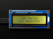 USB + Serial Backpack Kit with 16x2  RGB backlight positive LCD