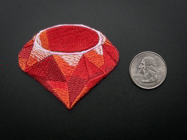 Ruby - Skill badge, iron-on patch