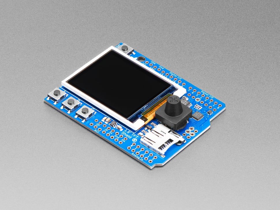 Adafruit 1.8" Color TFT Shield w/microSD and Joystick