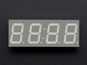Yellow 7-segment clock display - 0.56" digit height