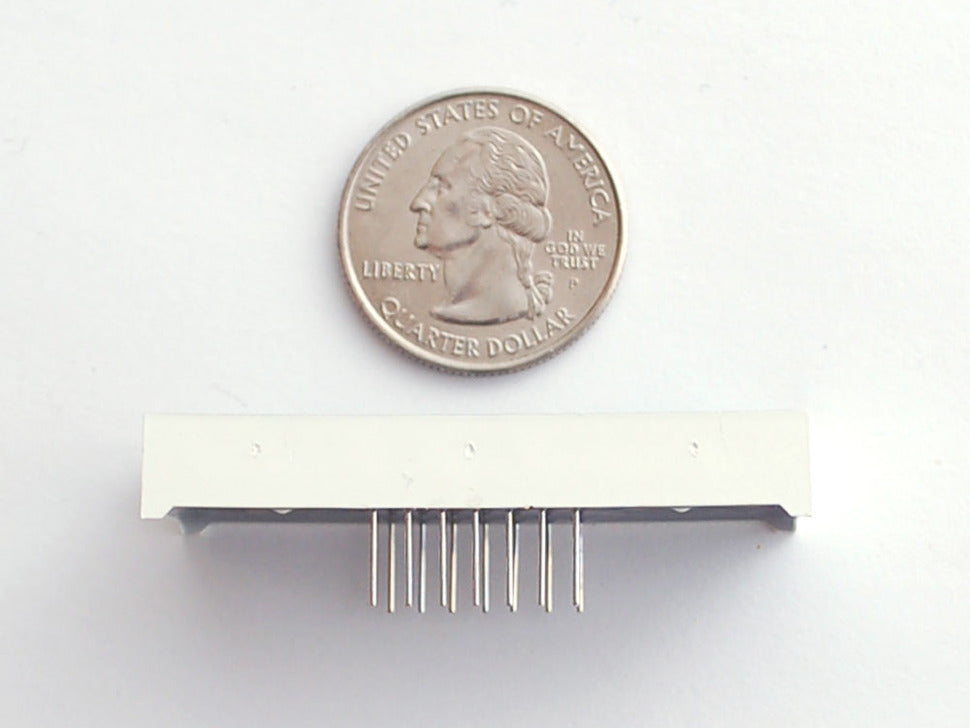 Green 7-segment clock display - 0.56" digit height