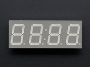 Green 7-segment clock display - 0.56" digit height