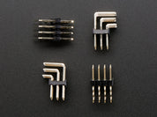 3x4 Right Angle Male Header - 4 pack