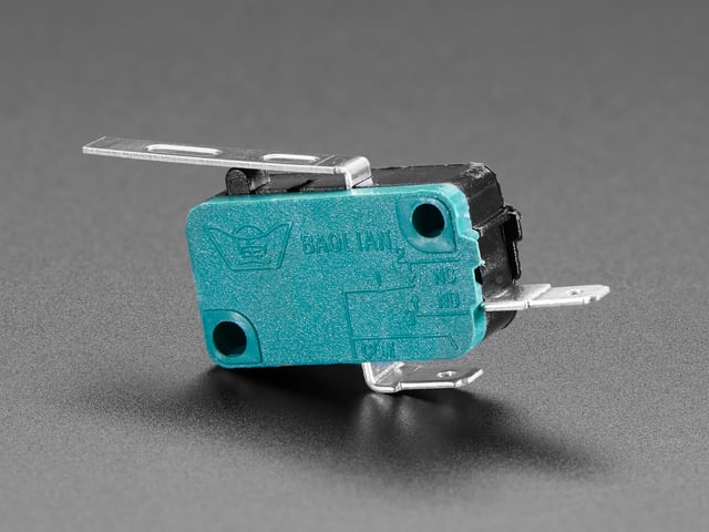 Micro Switch w/Lever - 2 Terminal