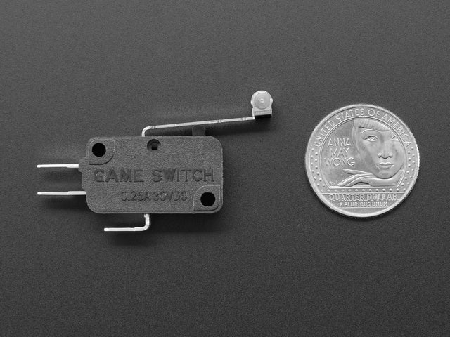 Micro Switch w/Roller Lever - Three Terminal