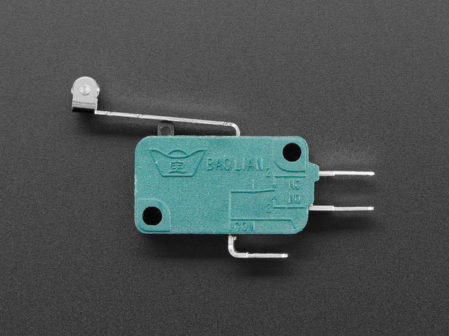 Micro Switch w/Roller Lever - Three Terminal