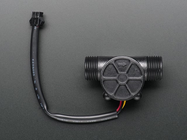 Liquid Flow Meter -  Plastic 1/2" NPS Threaded