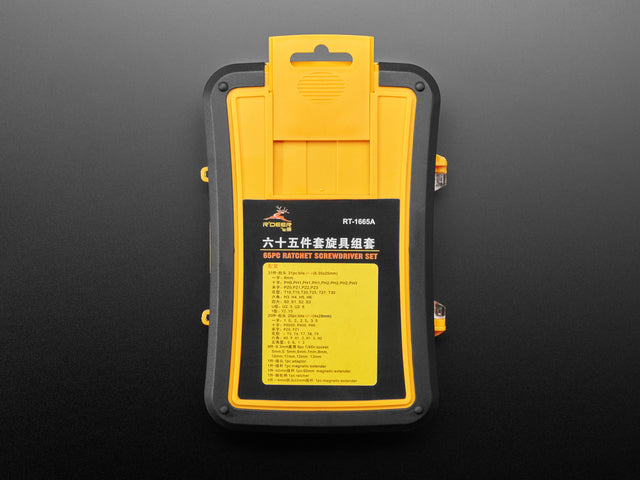65 Piece Ratchet Screwdriver and Tool Bit Set