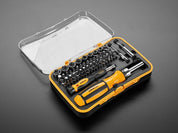65 Piece Ratchet Screwdriver and Tool Bit Set