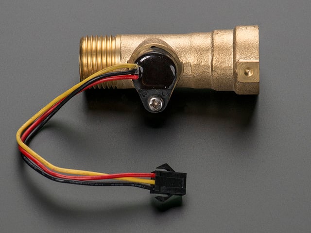 Liquid Flow Meter -  Brass 1/2" Nominal Threaded