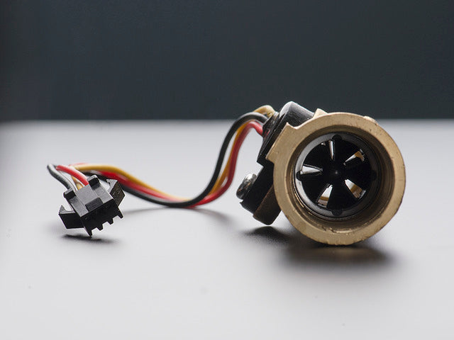 Liquid Flow Meter -  Brass 1/2" Nominal Threaded