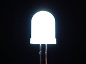 Diffused White 10mm LED (25 pack)