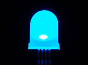 Diffused RGB (tri-color) 10mm LED (10 pack)