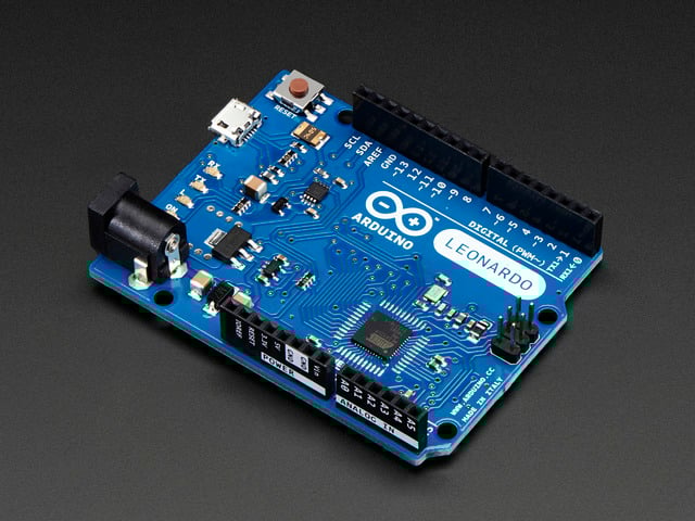 Arduino Leonardo ATmega32u4 with headers