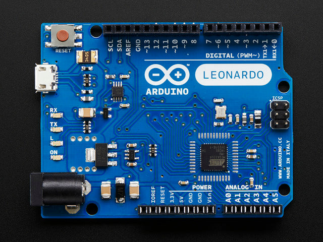 Arduino Leonardo ATmega32u4 with headers