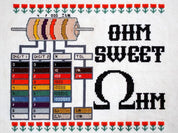 Adafruit Ohm Sweet Ohm Cross-Stitch Kit