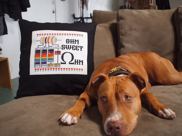 Adafruit Ohm Sweet Ohm Cross-Stitch Kit