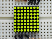 Miniature 8x8 Yellow-Green LED Matrix