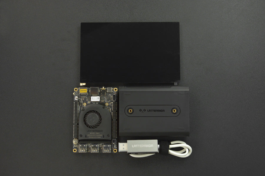 LattePanda 2 Alpha 864s (Win10 Pro activated) with Case and Streaming Cable and Touch Display