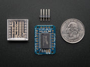 Adafruit Mini 8x8 LED Matrix w/I2C Backpack - Red