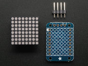 Adafruit Mini 8x8 LED Matrix w/I2C Backpack - Red