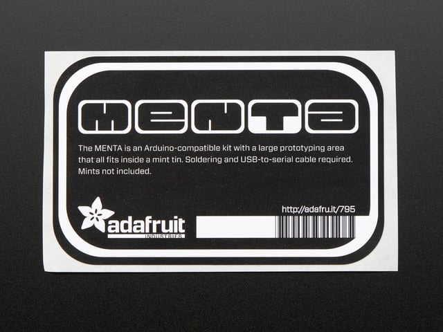 MENTA - Sticker for mint tin