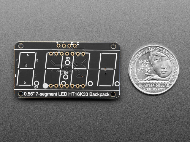 Adafruit 7-Segment LED Matrix Backpack - STEMMA QT / qwiic
