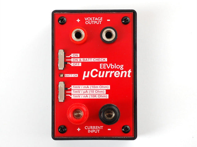 EEVblog uCurrent - Precision nA Current Measurement Assistant