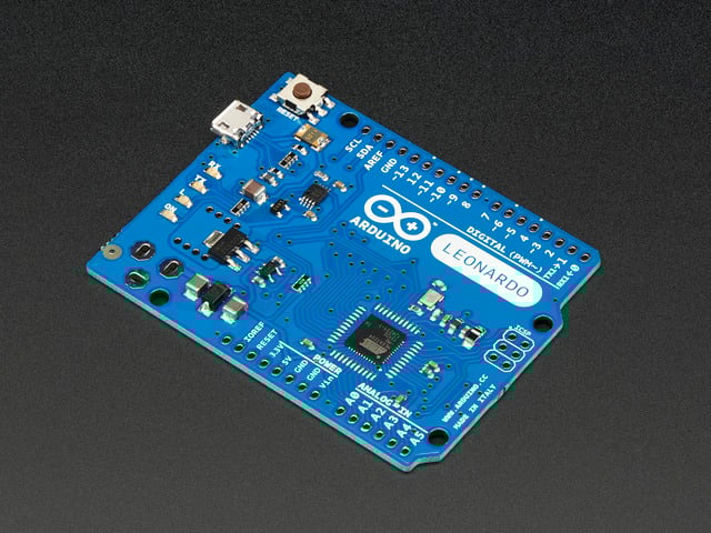 Arduino Leonardo ATmega32u4 without headers