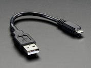 USB cable - 6" A/MicroB
