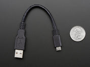 USB cable - 6" A/MicroB