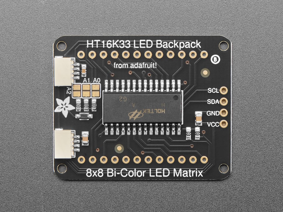 Adafruit Bicolor LED Square Pixel Matrix with I2C Backpack