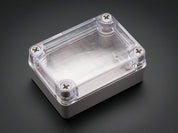 Small Plastic Project Enclosure - Weatherproof with Clear Top