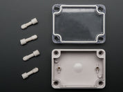 Small Plastic Project Enclosure - Weatherproof with Clear Top
