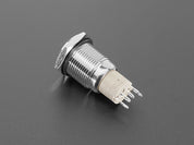Rugged Metal On/Off Switch with Blue LED Ring