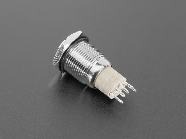 Rugged Metal On/Off Switch with Blue LED Ring