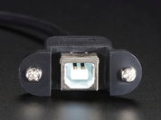 Panel Mount USB Cable - B Female to Micro-B Male