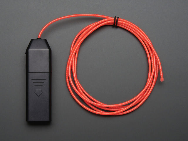 EL Flowing Effect Wire with Inverter - Pink 2.0 meter (6.5 ft)