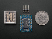 Adafruit Mini 8x8 LED Matrix w/I2C Backpack - Blue