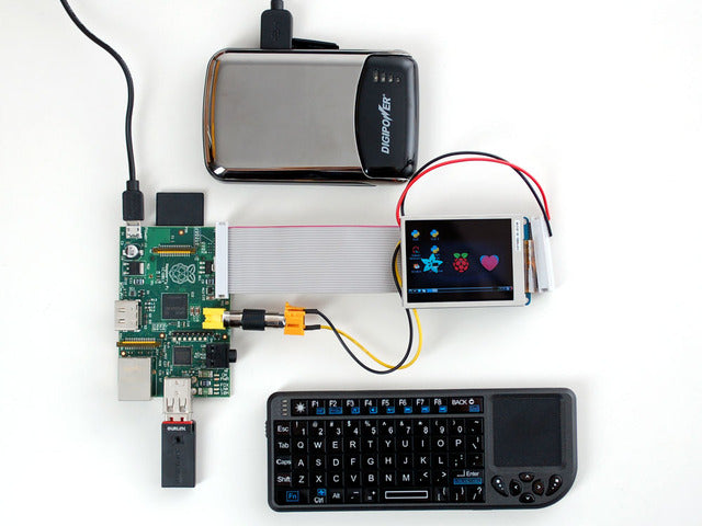 USB Battery Pack for Raspberry Pi - 3300mAh - 5V @ 1A and 500mA