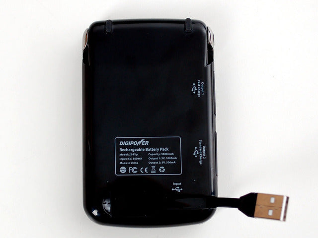 USB Battery Pack for Raspberry Pi - 3300mAh - 5V @ 1A and 500mA
