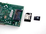 Low-profile microSD card adapter for Raspberry Pi