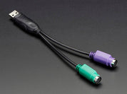 PS/2 Keyboard+Mouse to USB adapter