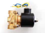 Brass Liquid Solenoid Valve - 12V - 1/2 Inch G / BSP Thread