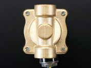 Brass Liquid Solenoid Valve - 12V - 1/2 Inch G / BSP Thread