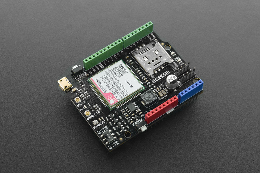 SIM7000A Arduino NB-IoT / LTE / GNSS / GPRS / GPS Expansion Shield (America)