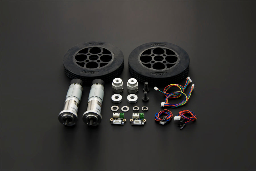 Rubber Wheel and Motor Kit