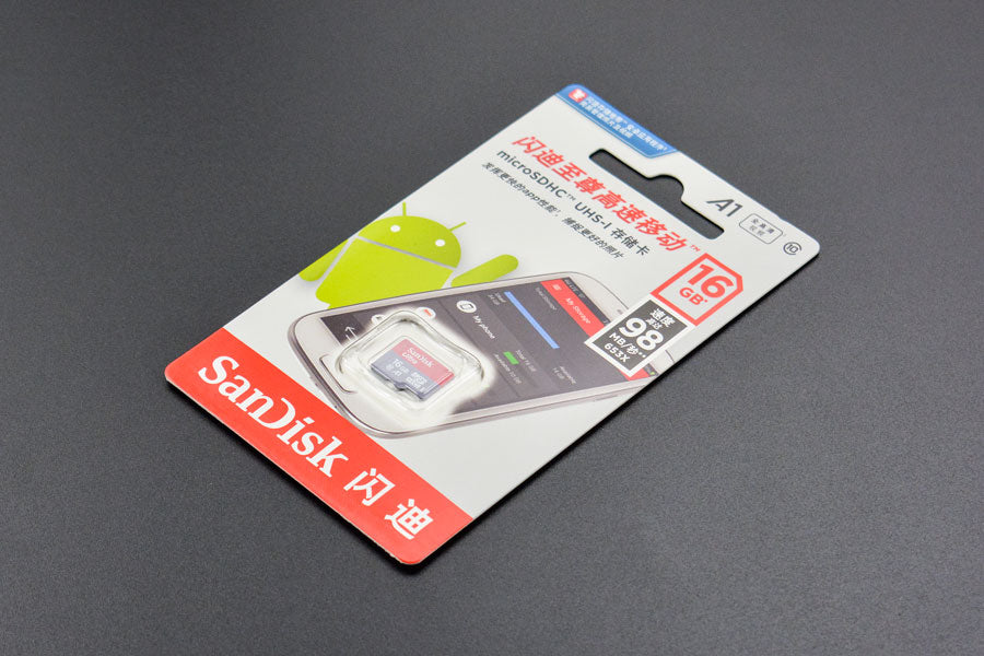 SD/MicroSD Memory Card (16GB Class10 SDHC with Adapter)