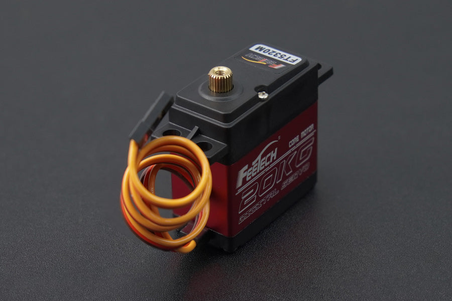 High Torque Waterproof Metal Gear Digital Servo (20KG, 180°, IP54)