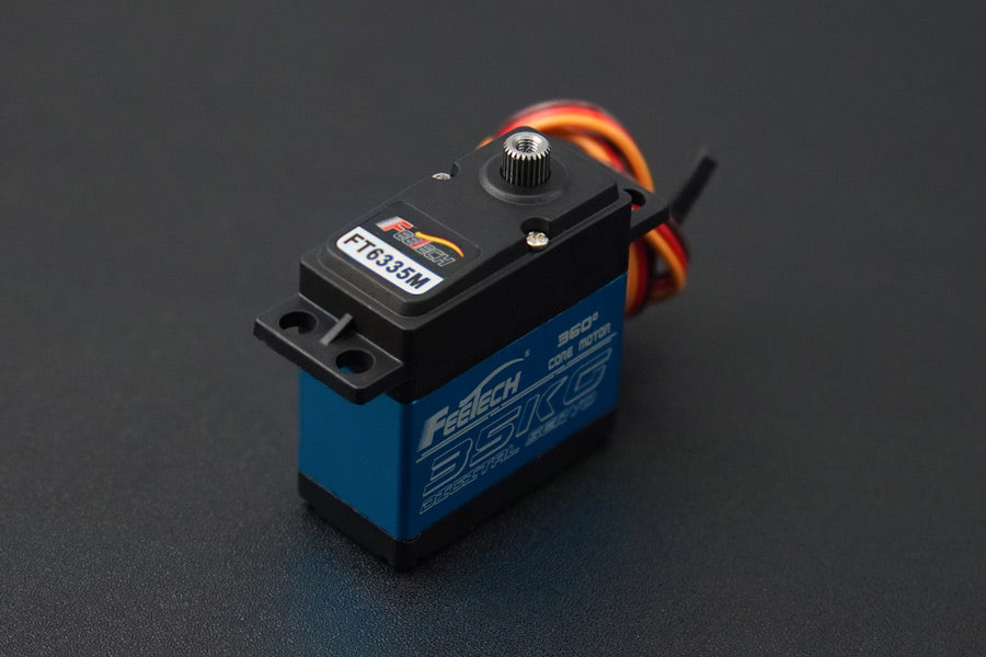 High Torque Waterproof Digital Servo with Magnetic Encoder (35KG, 360°, IP54)
